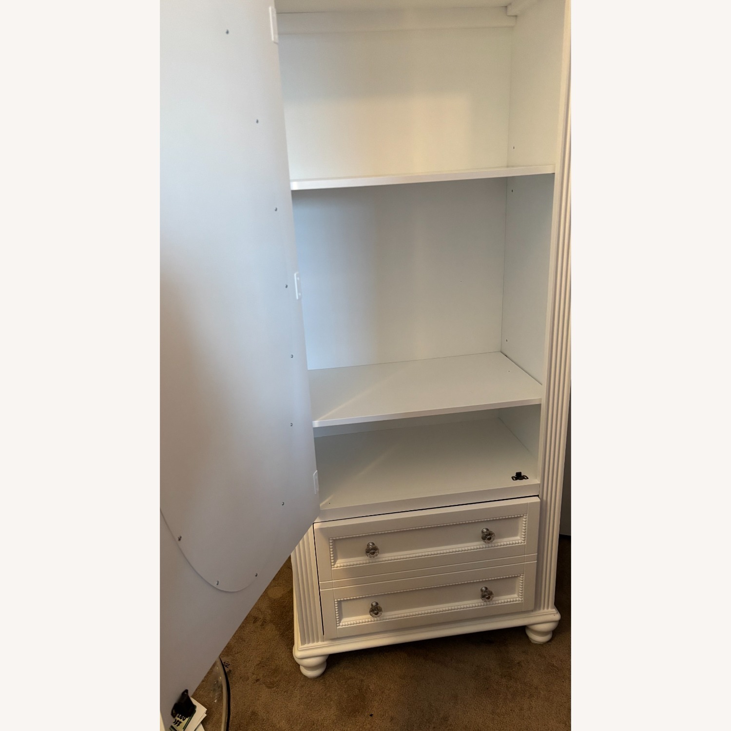 Bob's Discount White Wood Wardrobe - image-2