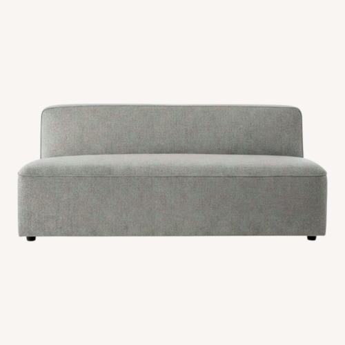 Used CB2 Lenyx Gray Armless Loveseat for sale on AptDeco