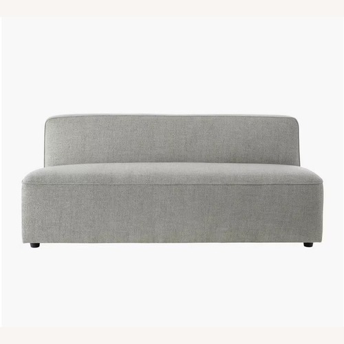 Used CB2 Lenyx Gray Armless Loveseat  for sale on AptDeco