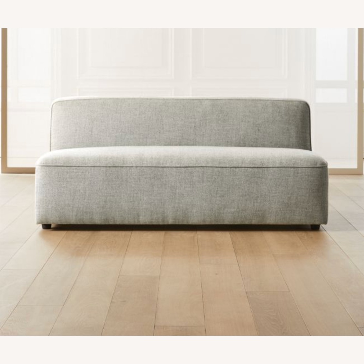 CB2 Lenyx Gray Armless Loveseat  - image-6