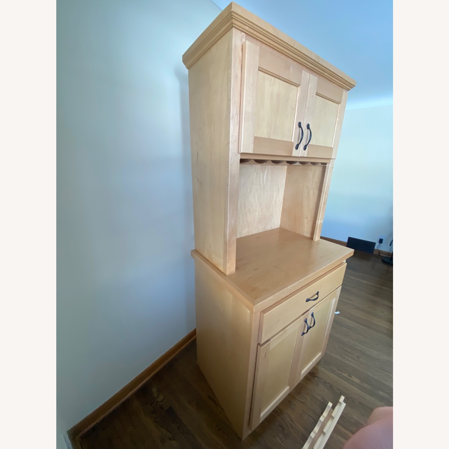 Modern Bar Cabinet with Stemware Storage - image-3