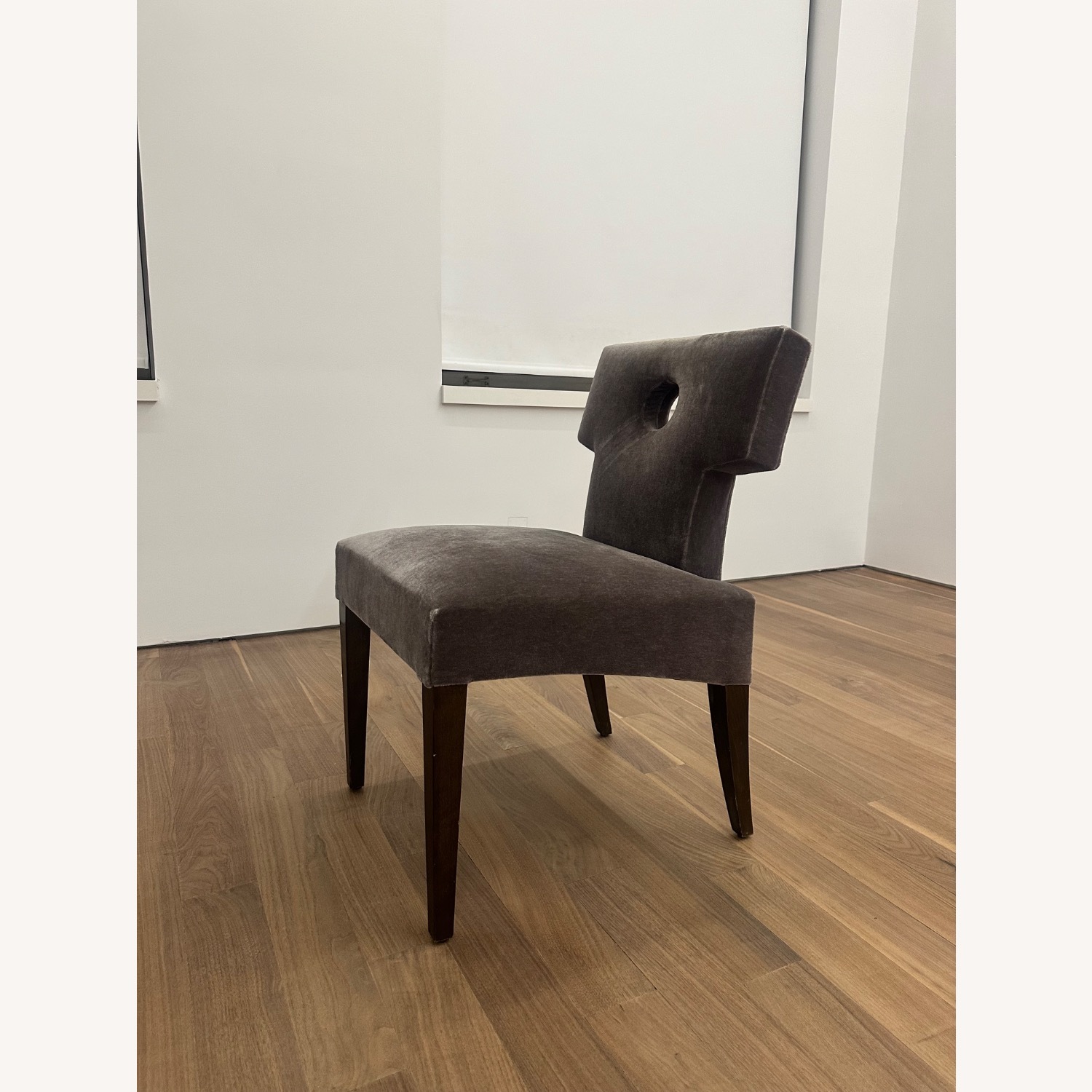 Vintage/Antique Purple Fabric Dining Chairs - image-2