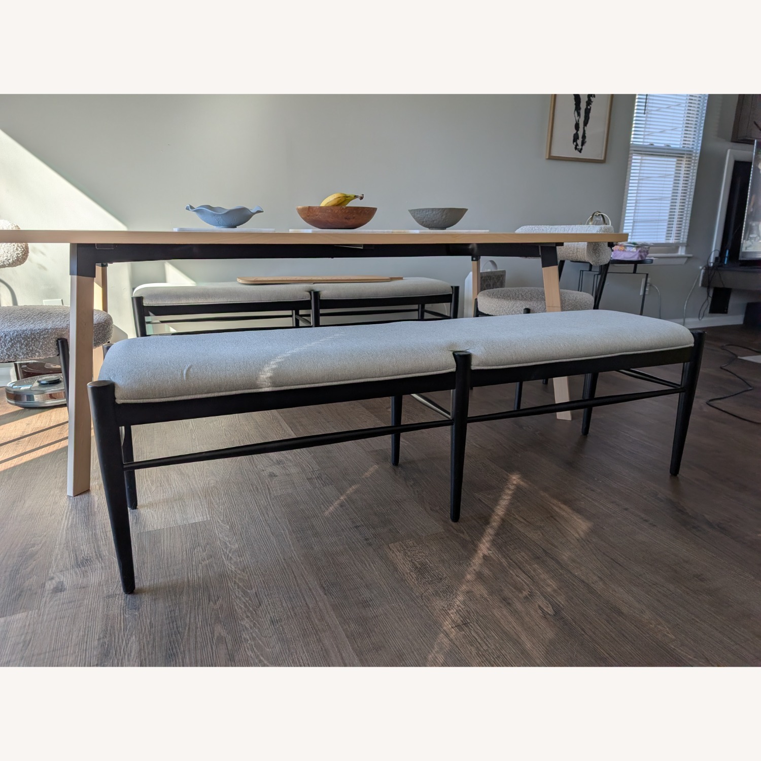 Living Spaces Modern Benches Set of 2 - image-2