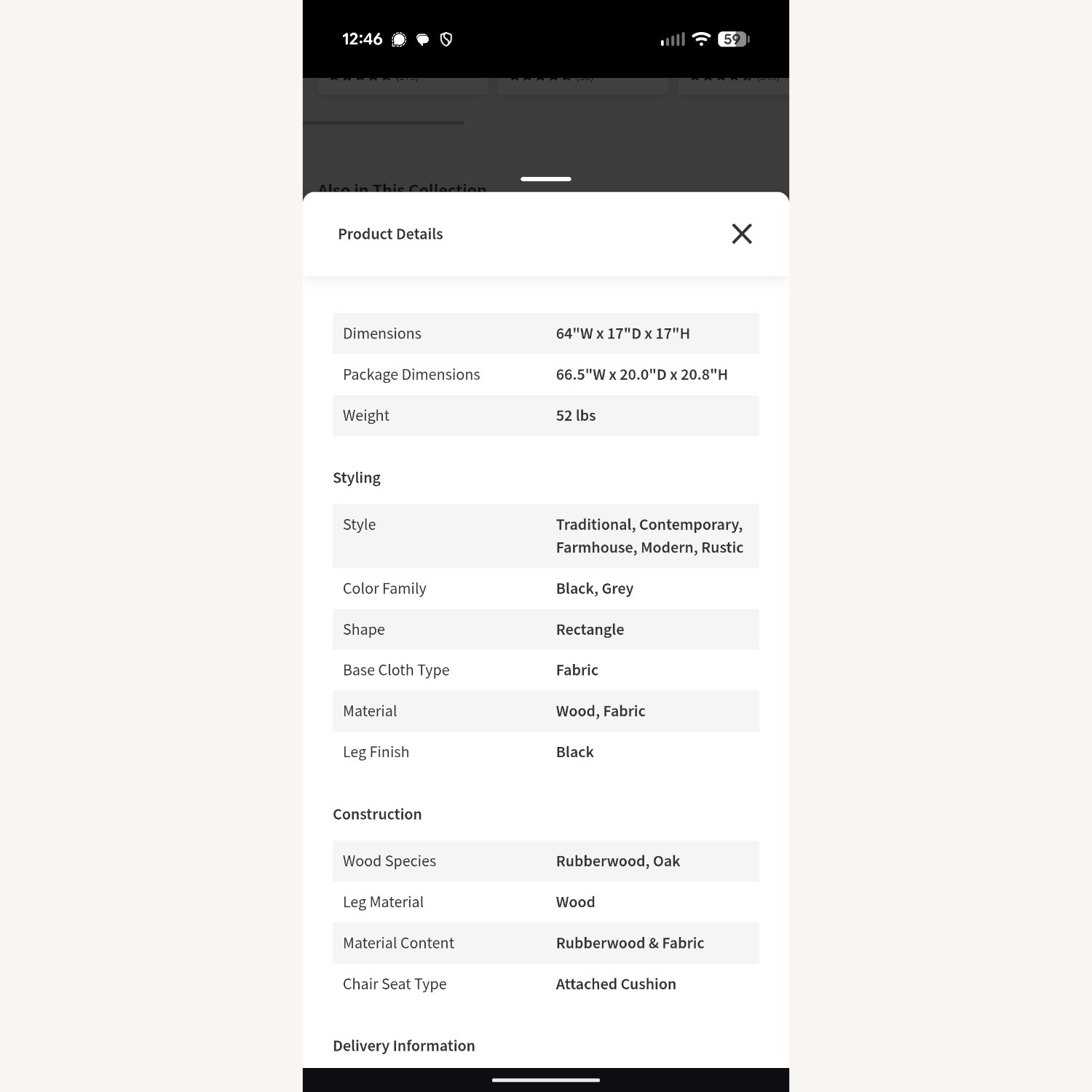 Living Spaces Modern Benches Set of 2 - image-4