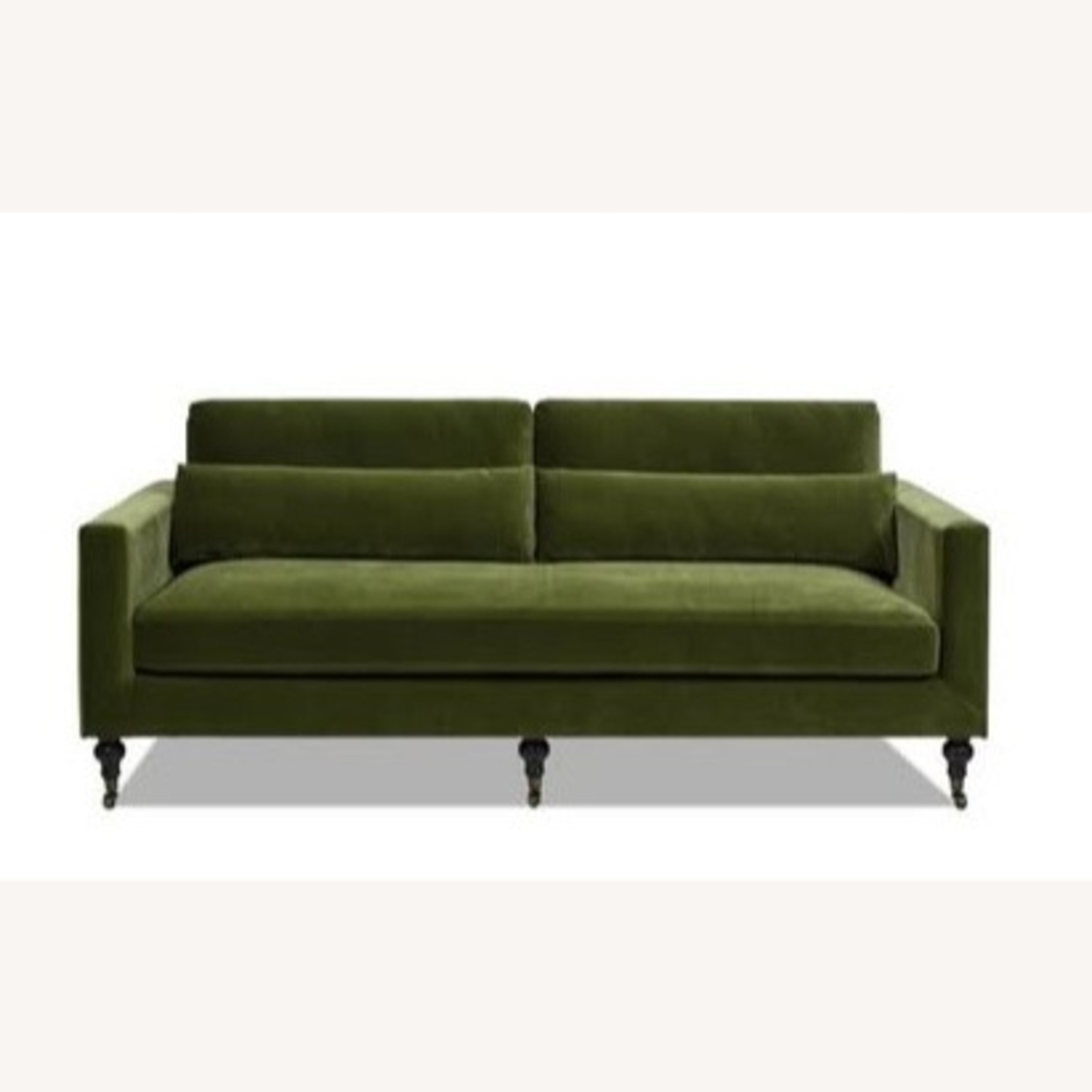 Jennifer Taylor Green Velvet 3+ Seater Sofa - image-3