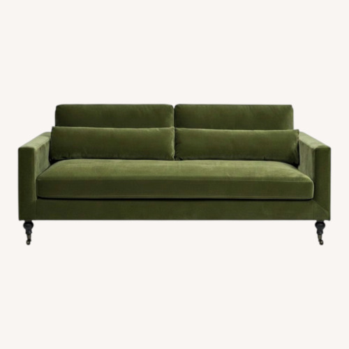 Used Jennifer Taylor Green Velvet 3+ Seater Sofa for sale on AptDeco