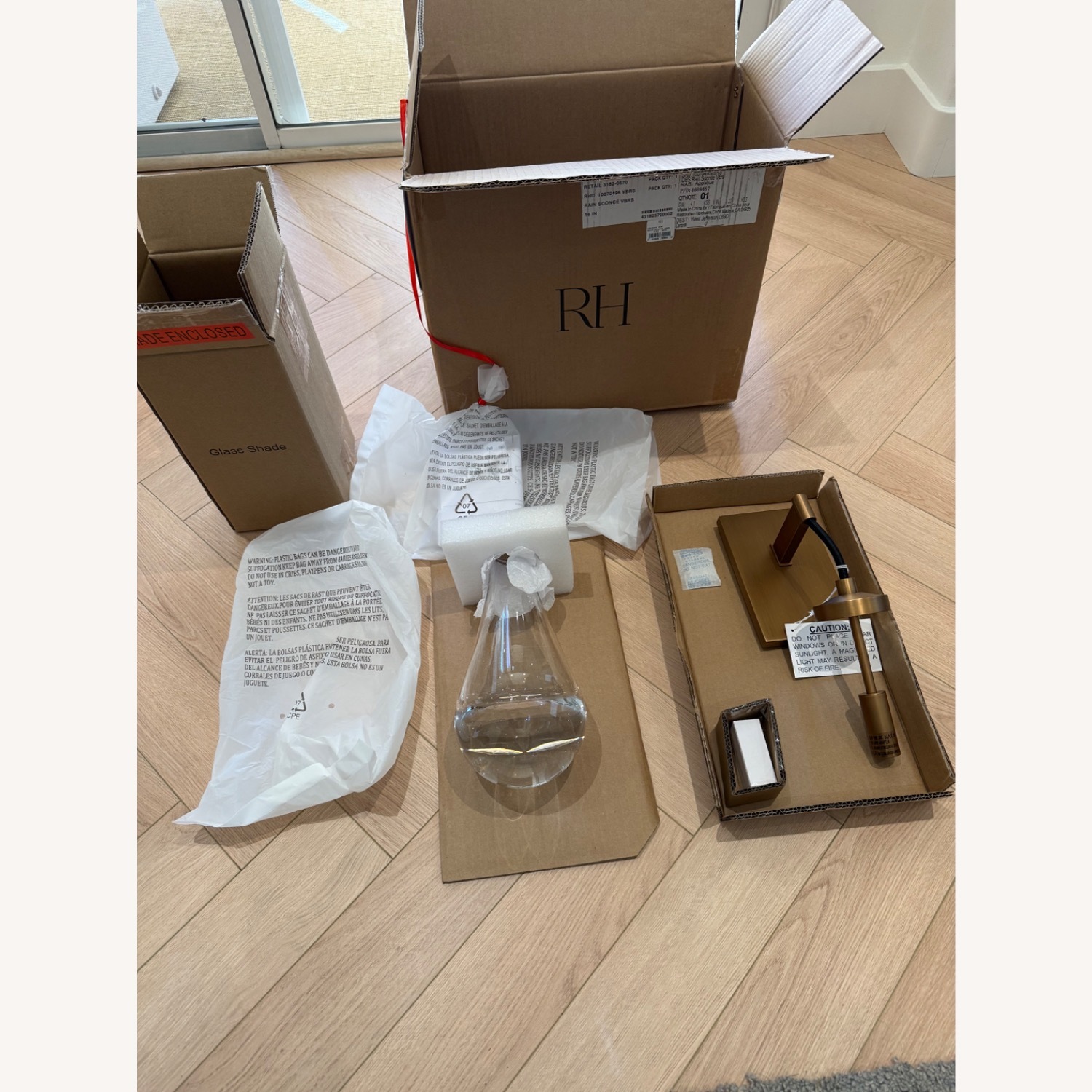 Restoration Hardware Rain Sconce - image-2