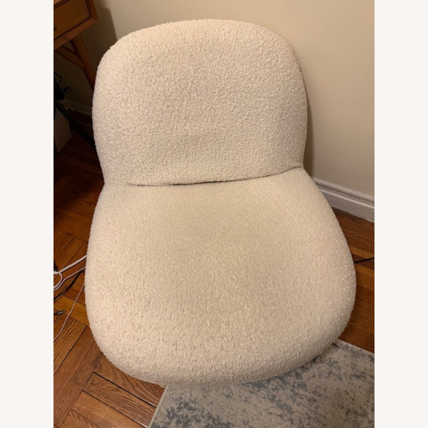 Castlery White Fabric Accent Chair - image-3