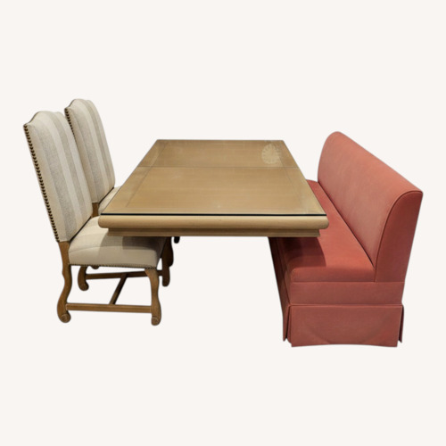 Used Ballard Design Dining Table and Bench for sale on AptDeco