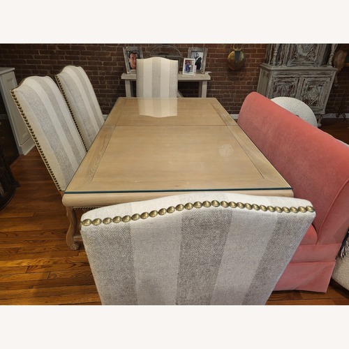 Used Ballard Design Dining Table and Bench for sale on AptDeco