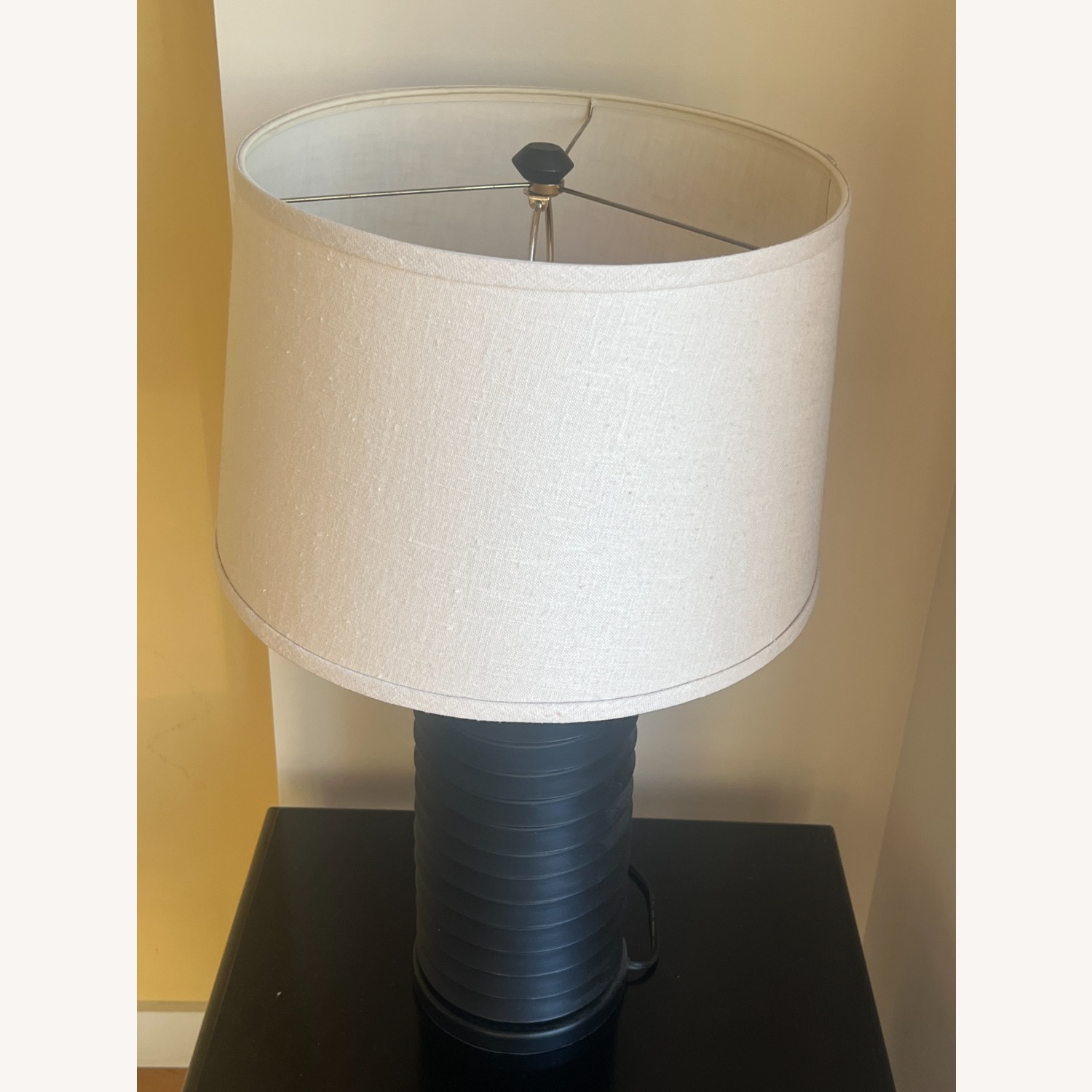 Crate & Barrel Black Metal Table Lamps - image-3