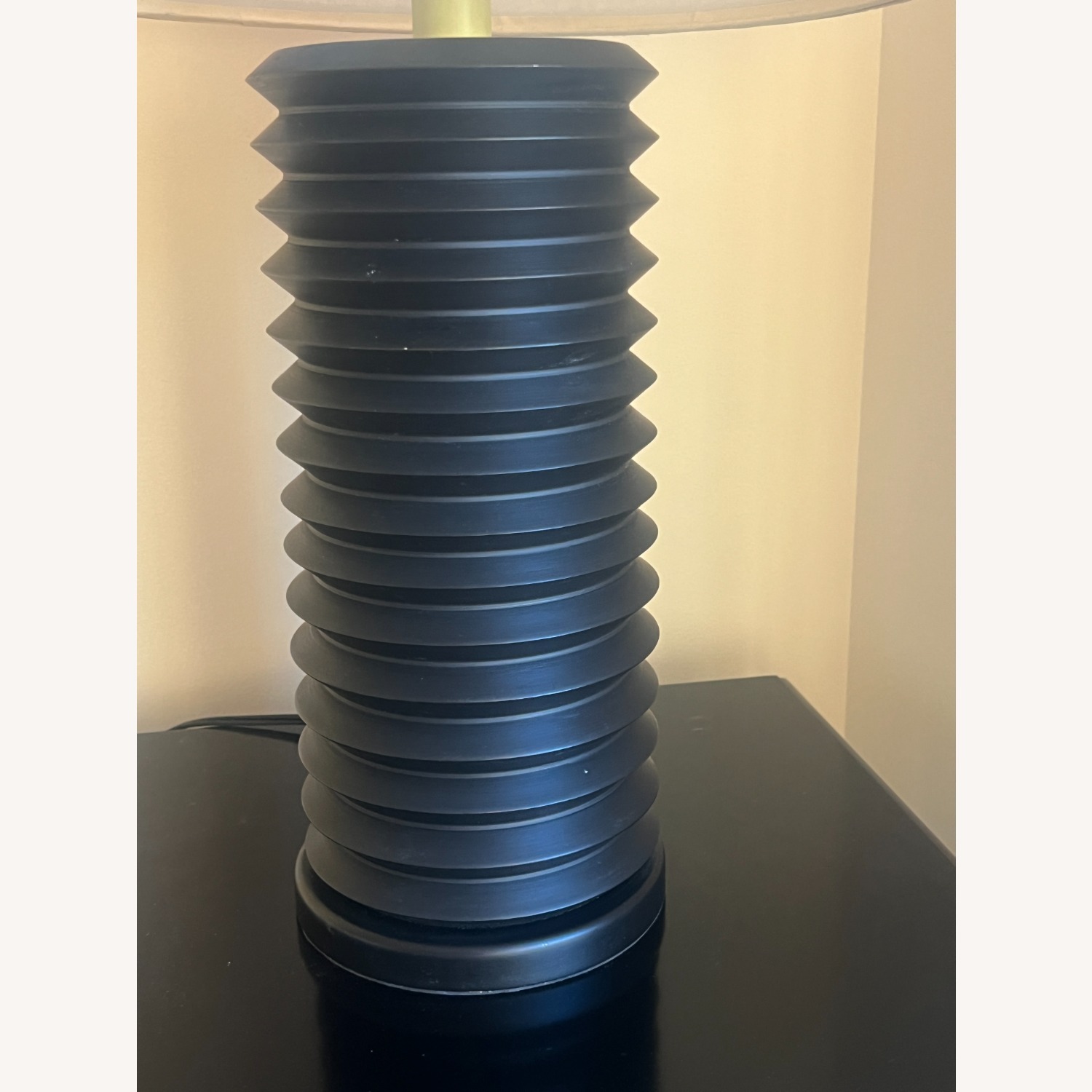 Crate & Barrel Black Metal Table Lamps - image-4