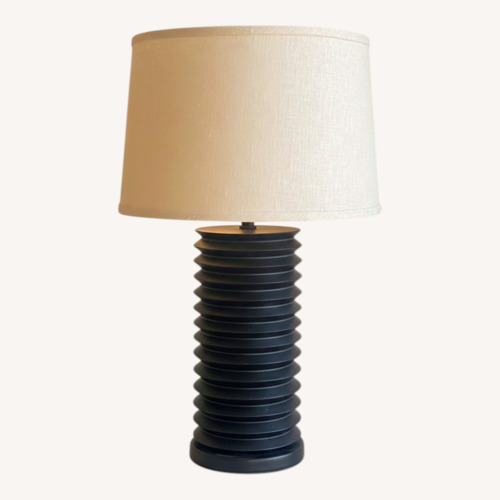Used Crate & Barrel Black Metal Table Lamps for sale on AptDeco