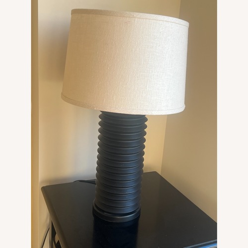 Used Crate & Barrel Black Metal Table Lamps for sale on AptDeco