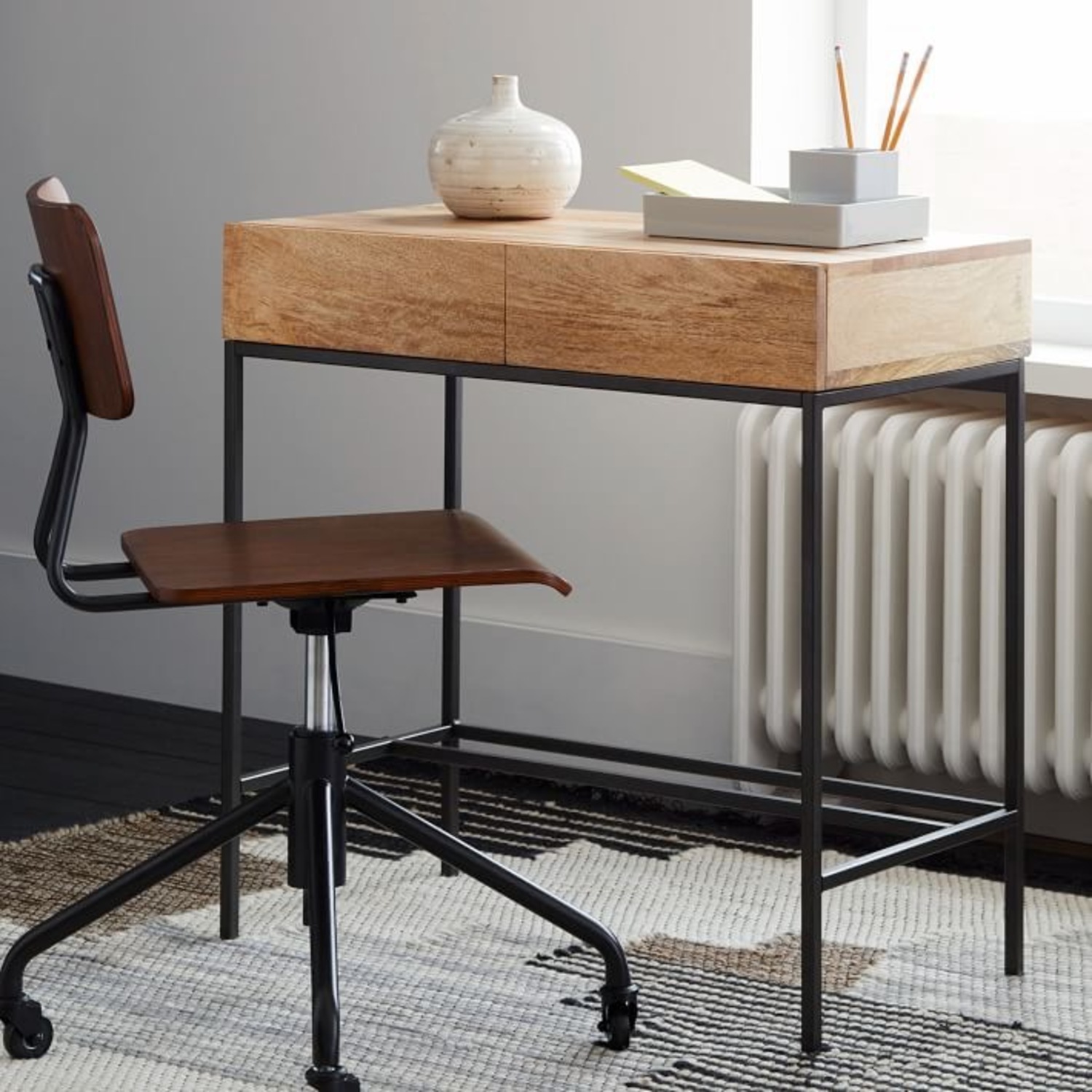 West Elm Industrial Mini Storage Desk - image-3