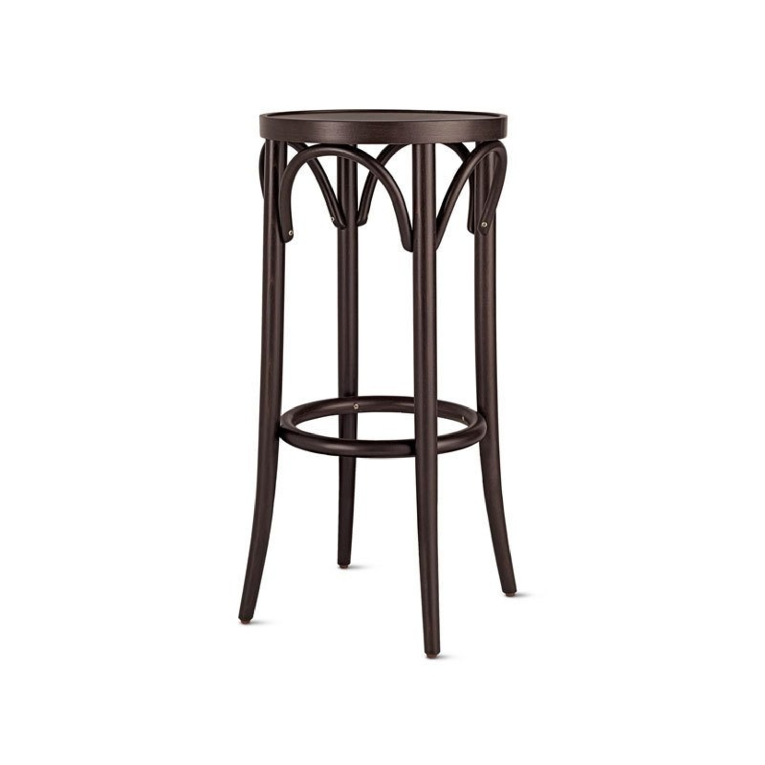 Design Within Reach Bentwood Dark Brown Stools - image-5
