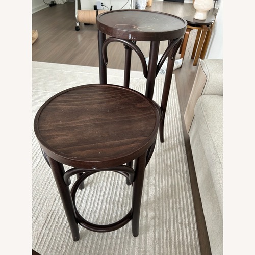 Used Design Within Reach Bentwood Dark Brown Stools for sale on AptDeco
