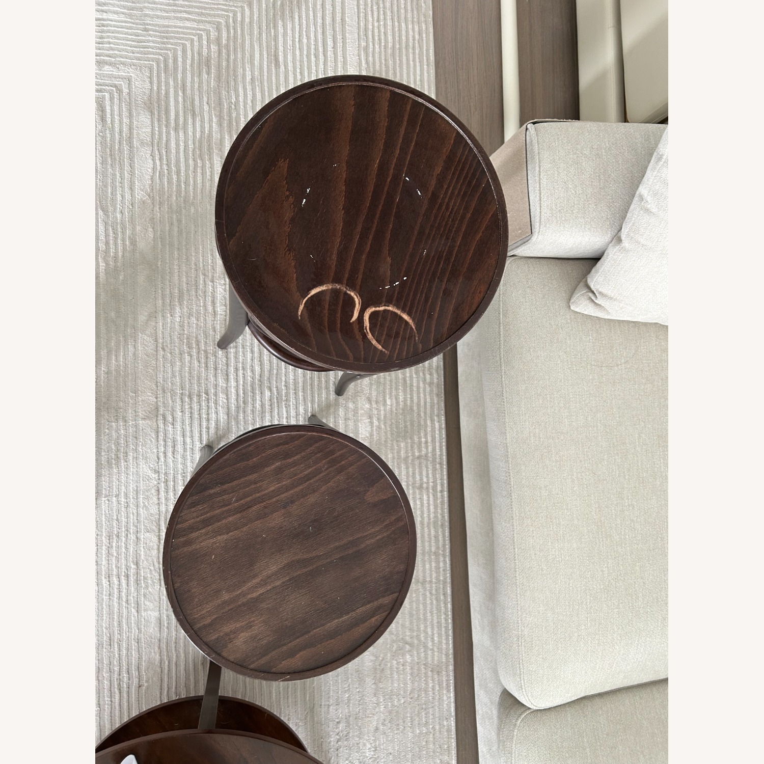 Design Within Reach Bentwood Dark Brown Stools - image-3