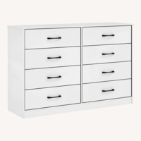 White Dresser With 8 Drawers
