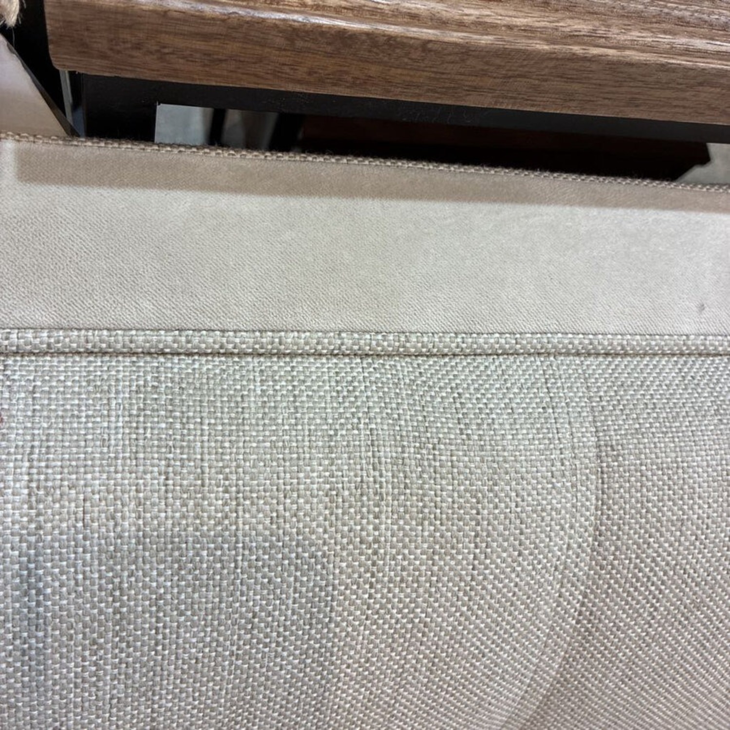 Tufted Linen Square Arm Loveseat - image-6