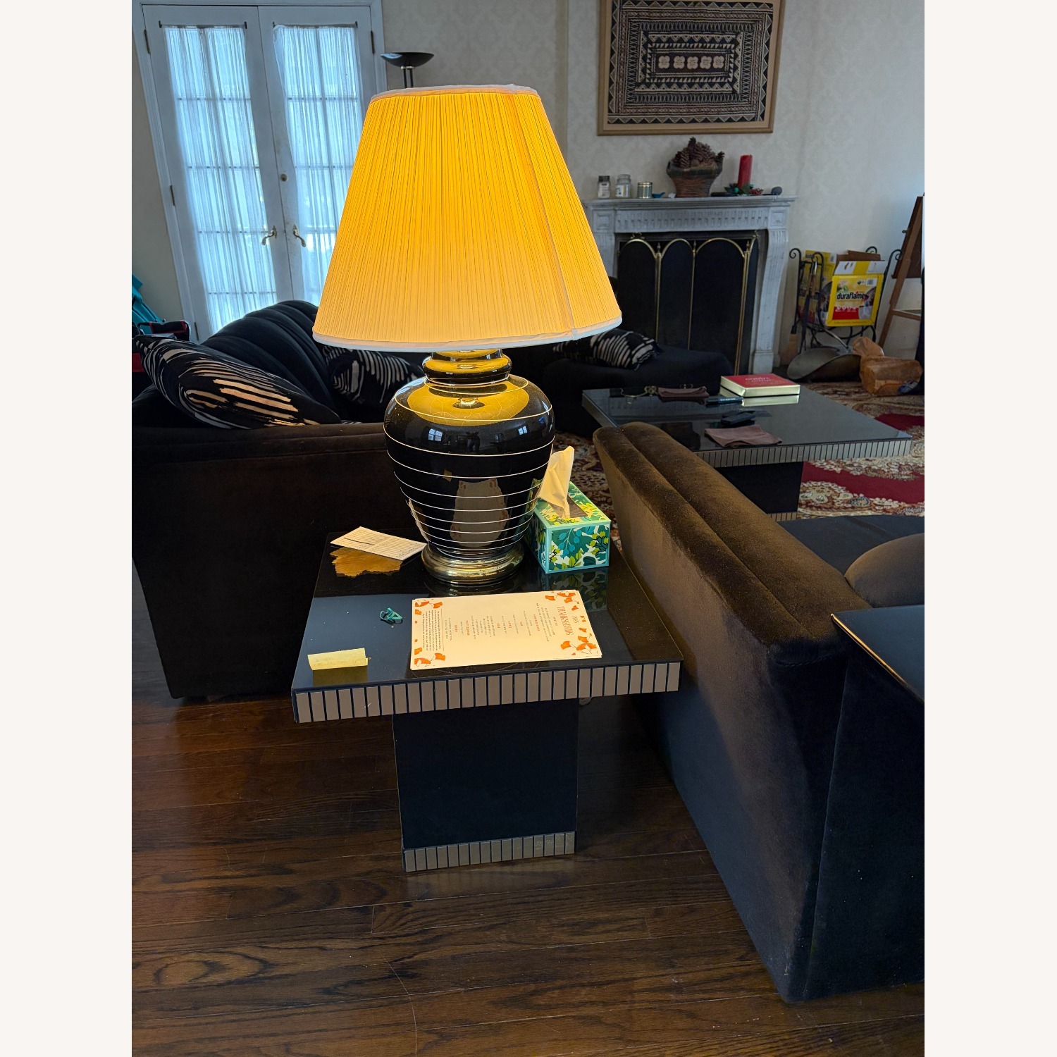 Black Wood Side Tables - image-1