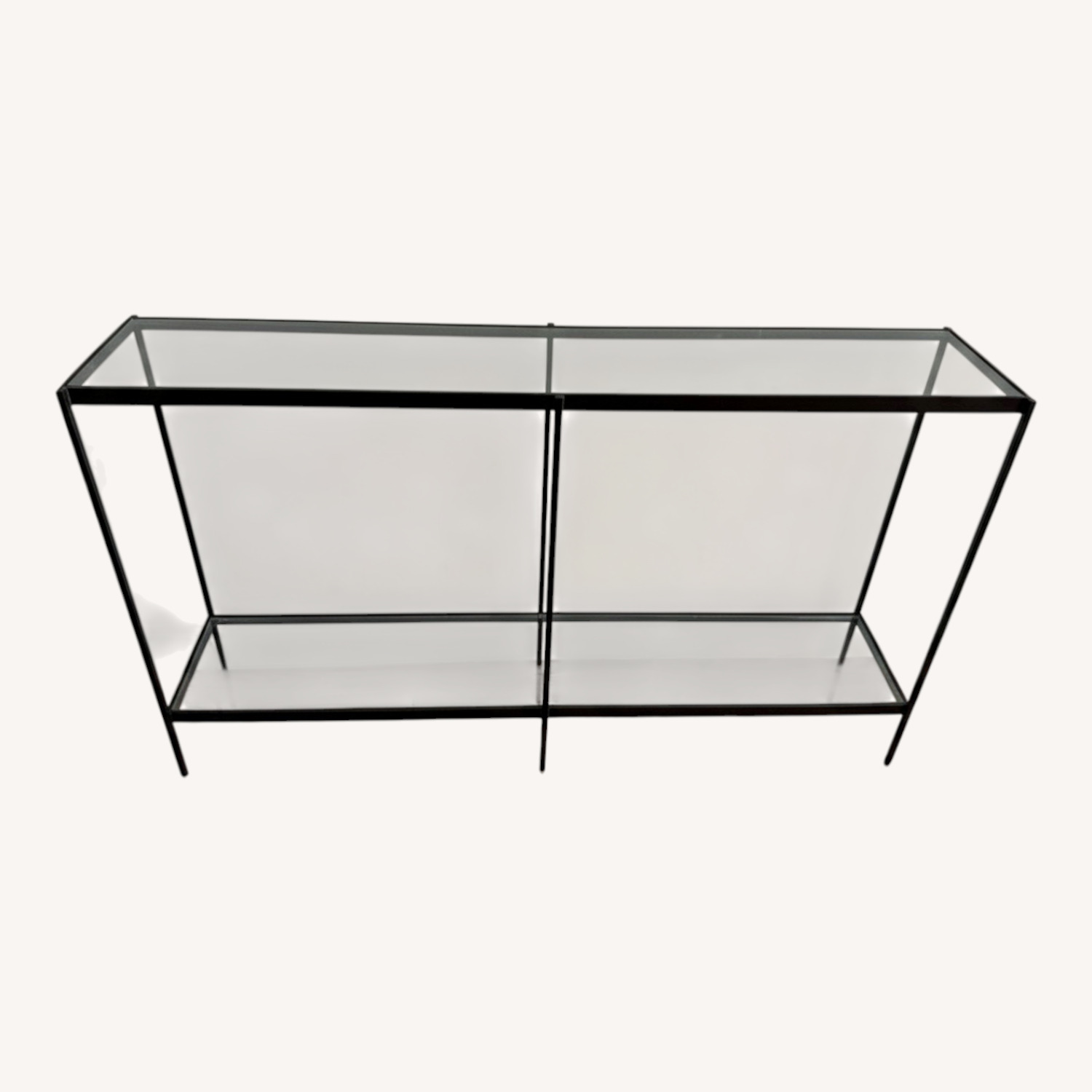 World Market Dark Brown Glass Side Table - image-0