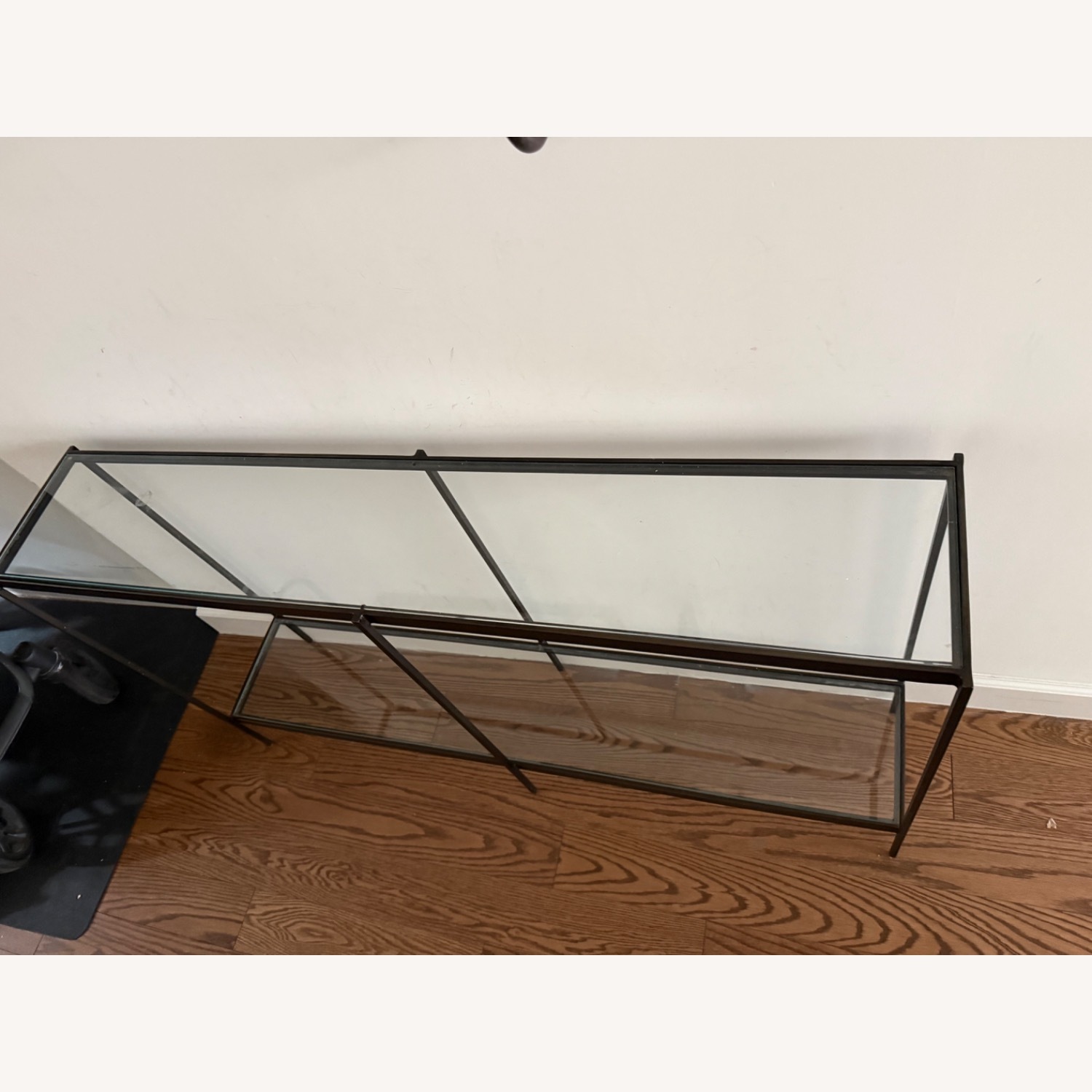 World Market Dark Brown Glass Side Table - image-3