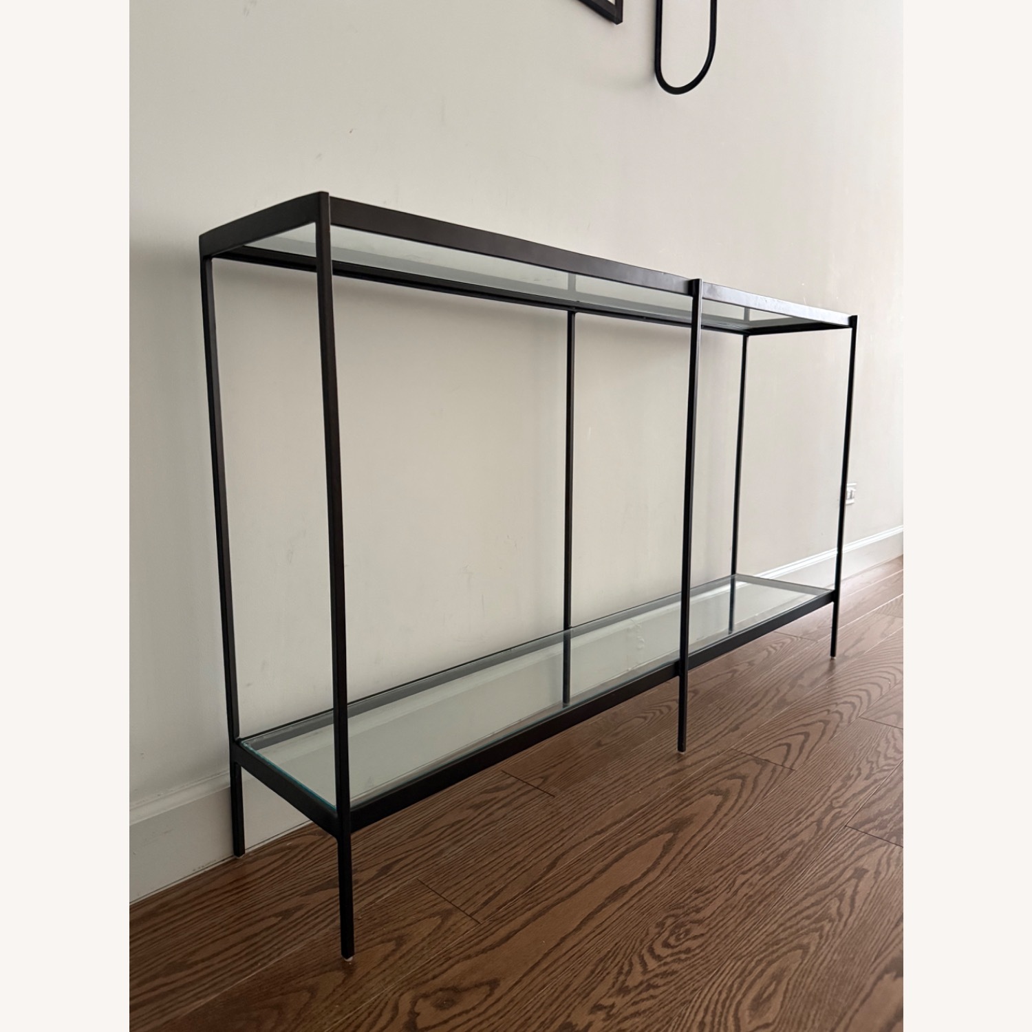 World Market Dark Brown Glass Side Table - image-2