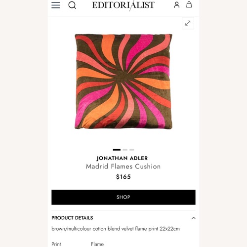 Used Jonathan Adler Madrid Pillows for sale on AptDeco
