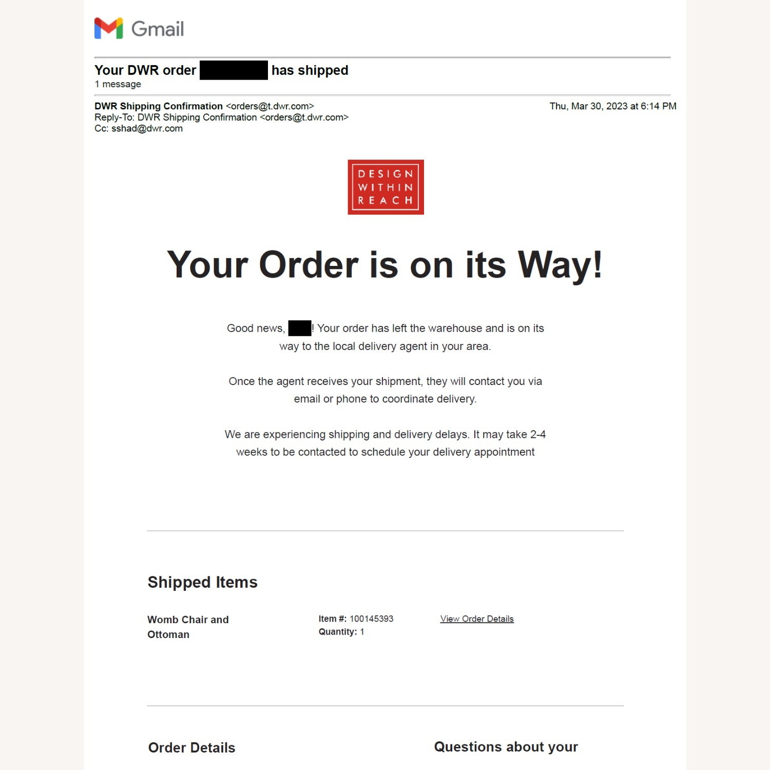 Design Within Reach Womb Chair - image-5