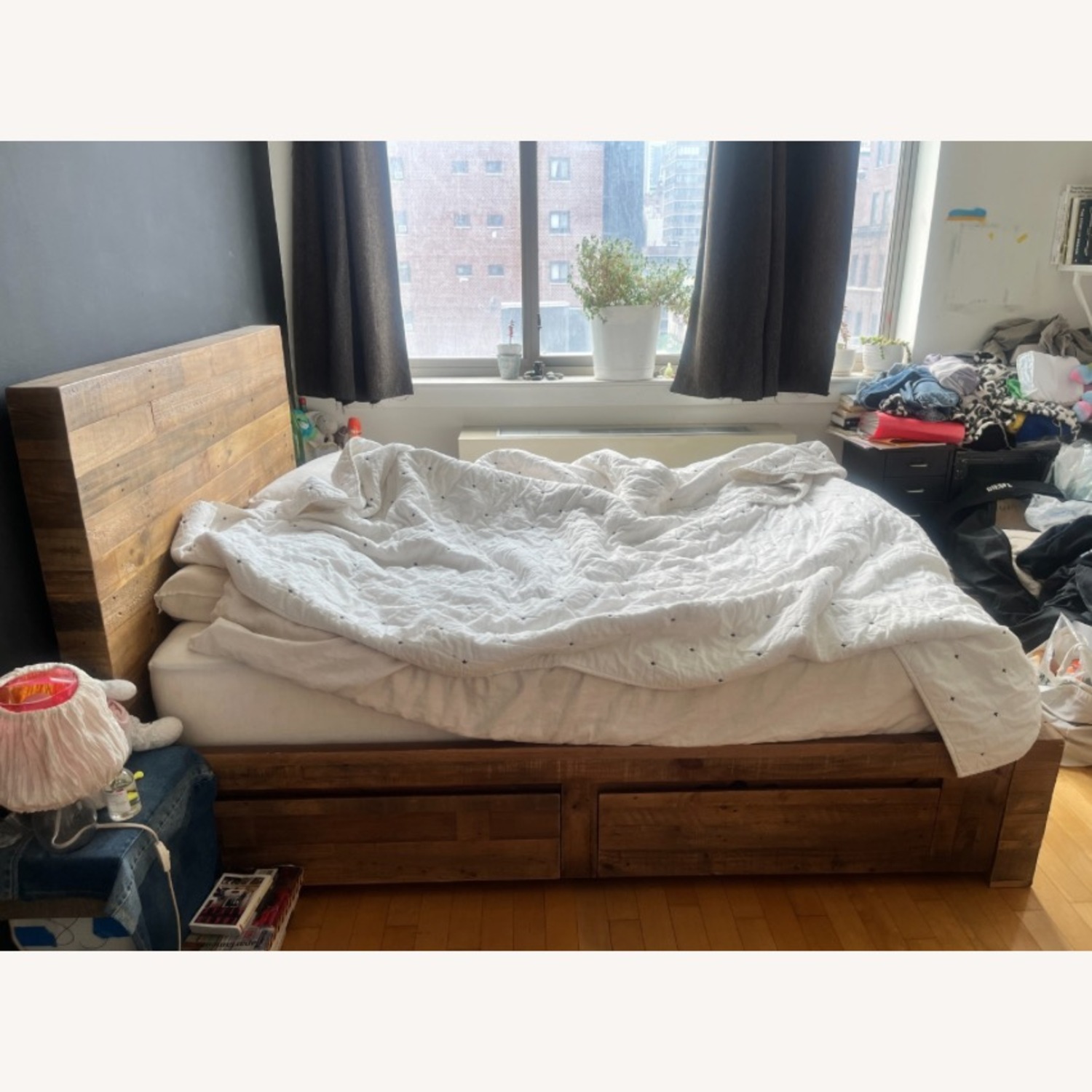 West Elm Emerson Dark Brown Wood Queen Bed - image-2