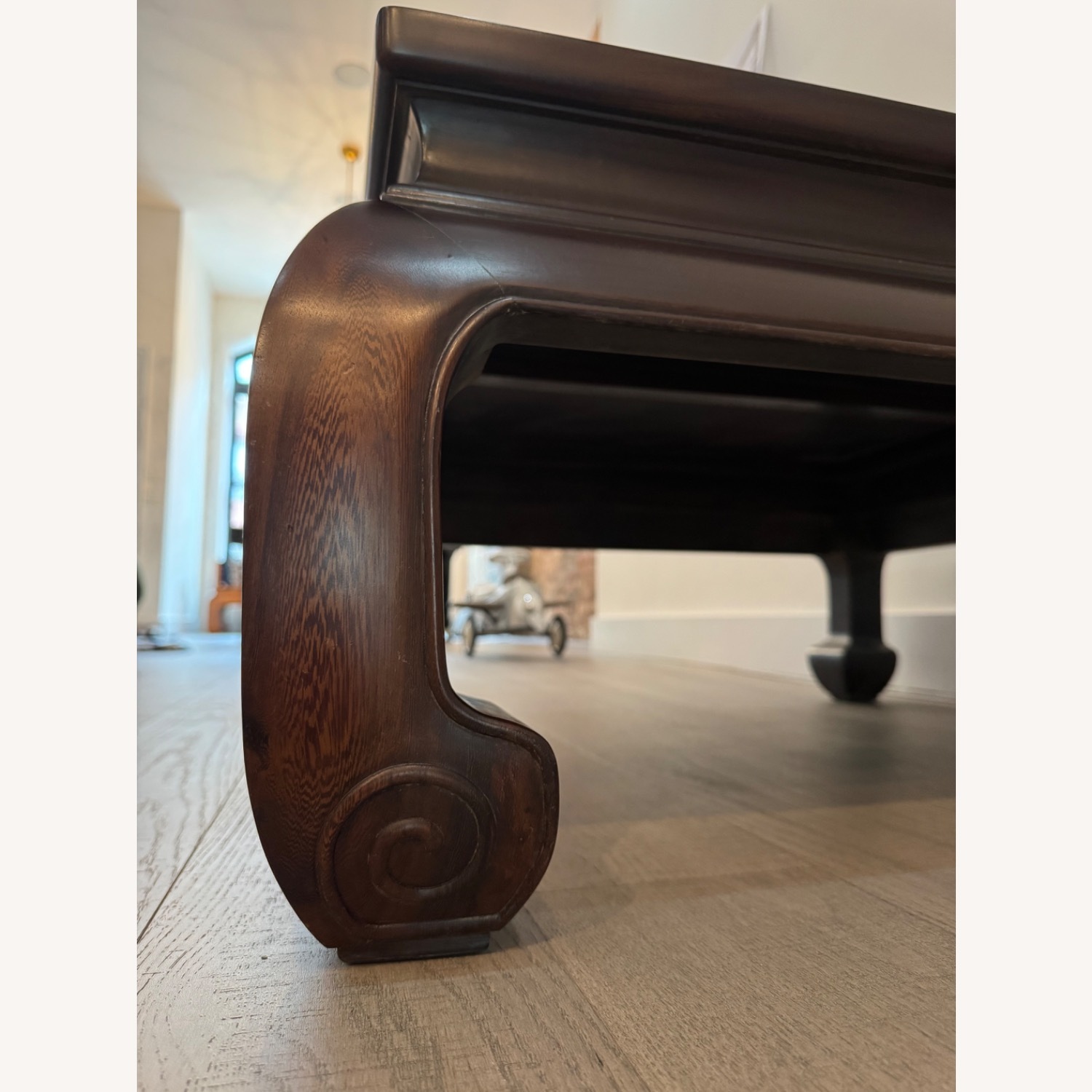 Singaporean Antique Teakwood Coffee Table - image-3