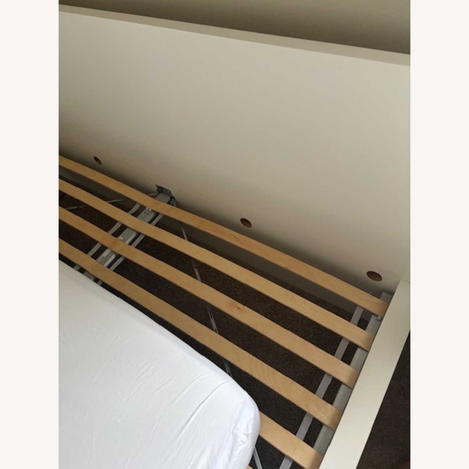 IKEA Malm White King Bed Frame/2 Storage Boxes - image-3