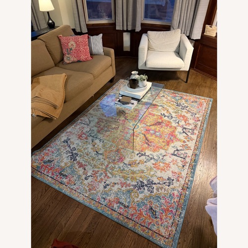Used Fabric Area Rug 5' x 7' for sale on AptDeco