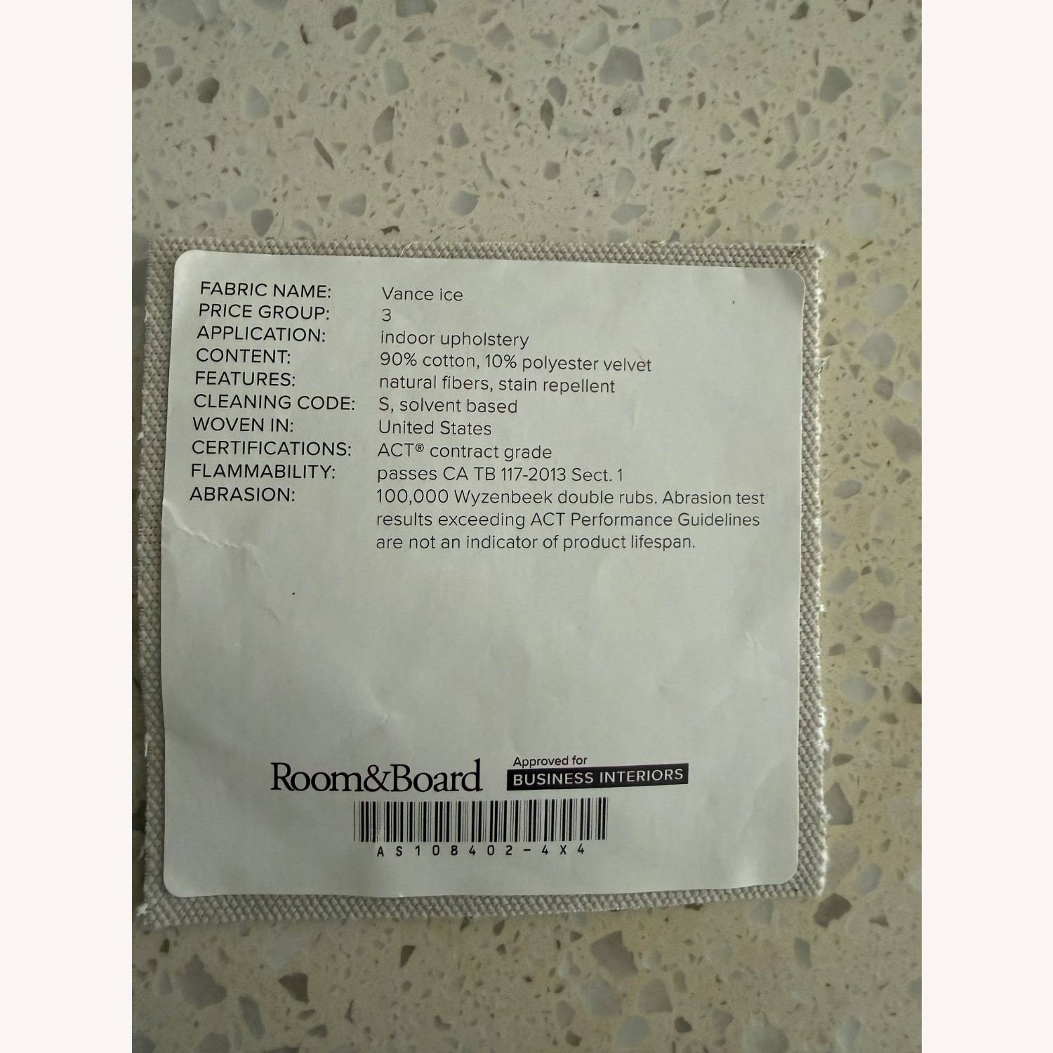 Room & Board Metro Natural Velvet 3+ Piece Sectional - image-9