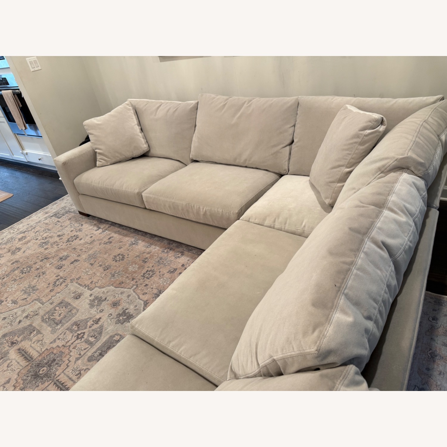 Room & Board Metro Natural Velvet 3+ Piece Sectional - image-3