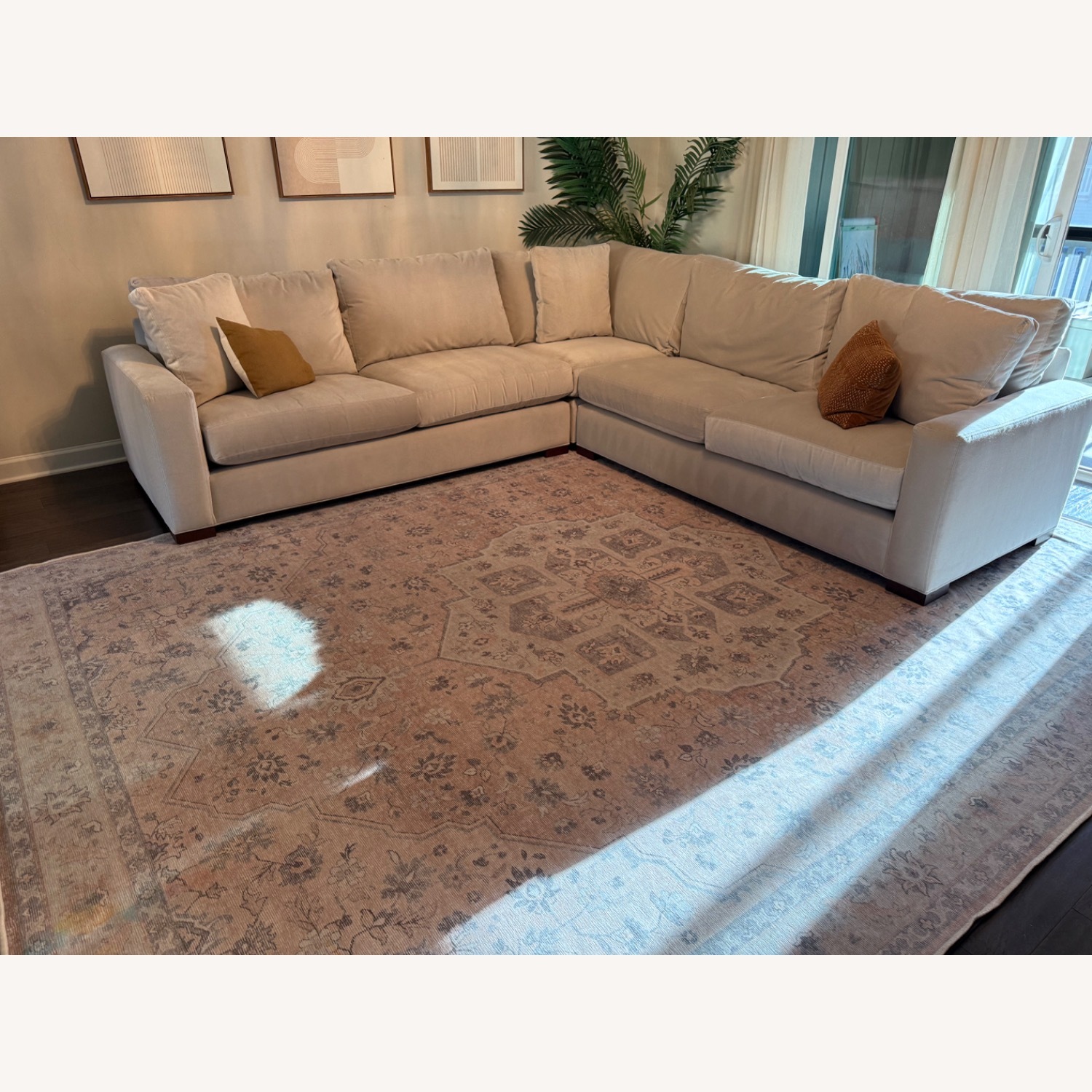 Room & Board Metro Natural Velvet 3+ Piece Sectional - image-10