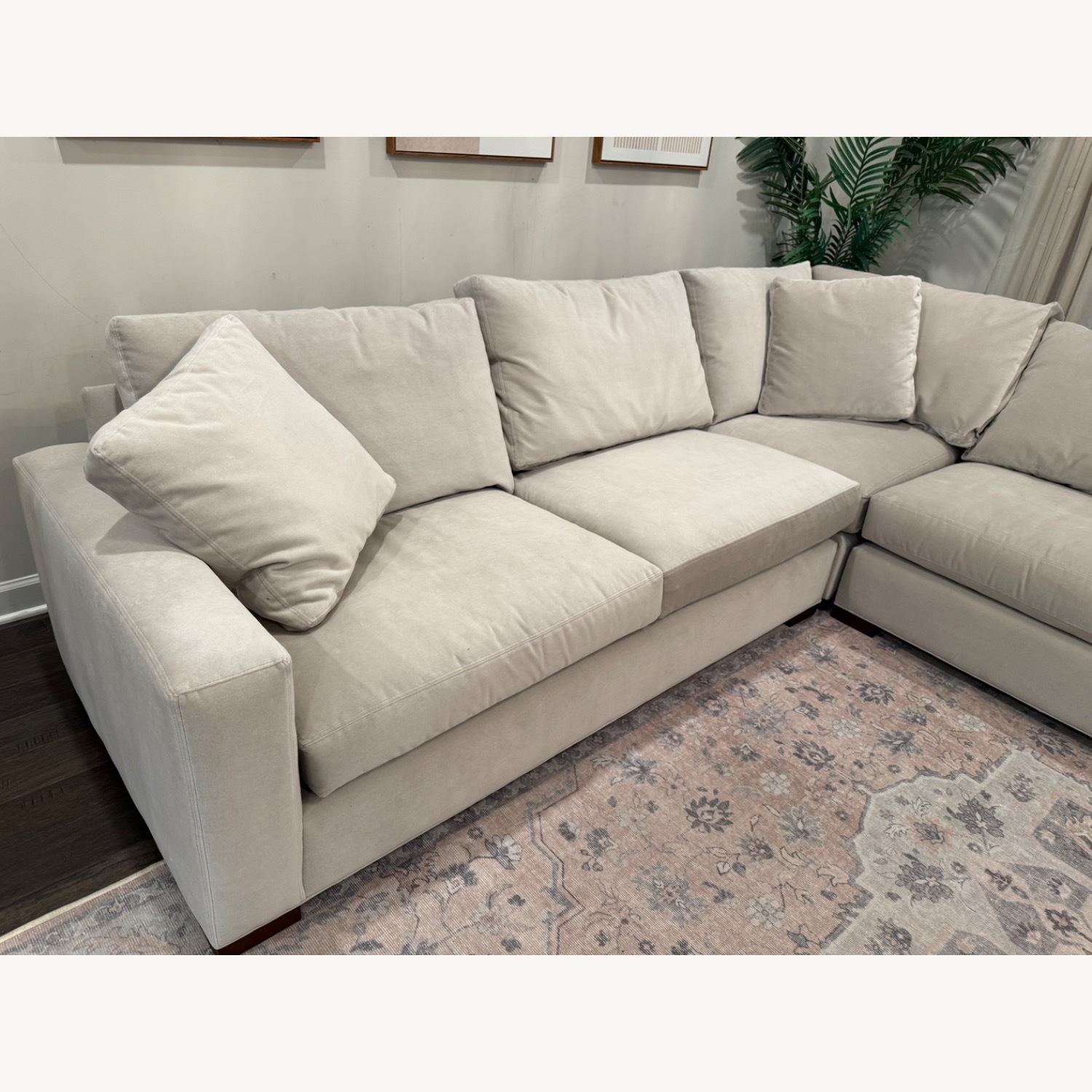Room & Board Metro Natural Velvet 3+ Piece Sectional - image-4