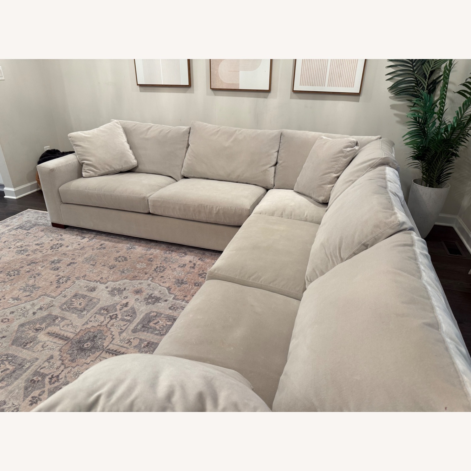Room & Board Metro Natural Velvet 3+ Piece Sectional - image-2