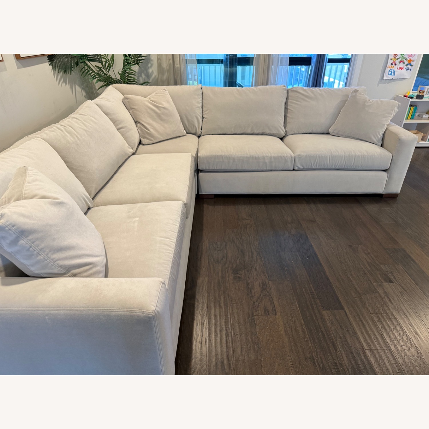 Room & Board Metro Natural Velvet 3+ Piece Sectional - image-7