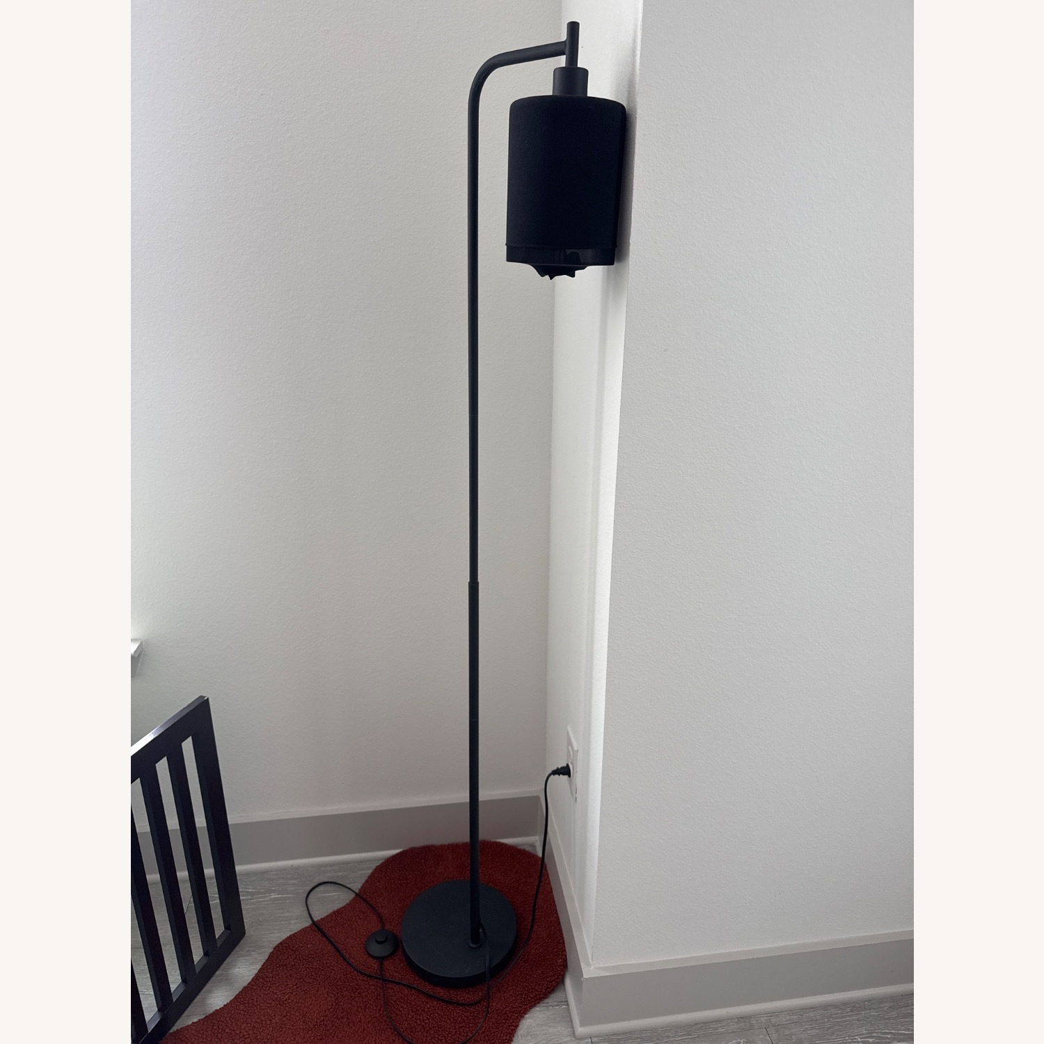 Black Metal Floor Lamp - image-3