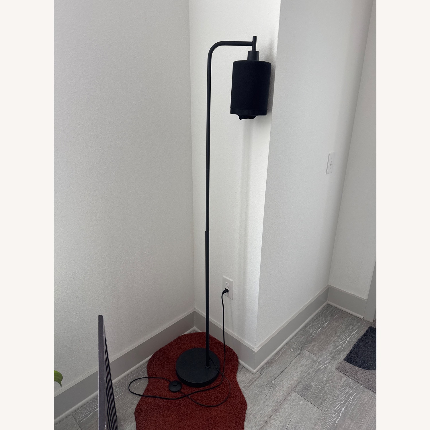 Black Metal Floor Lamp - image-1
