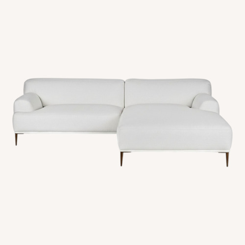 Used Article Abisko 94.5" Right Sectional - Quartz White for sale on AptDeco