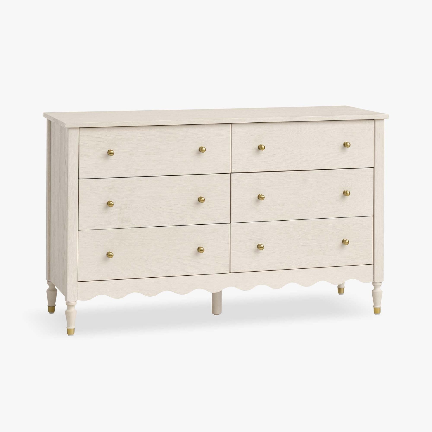 Pottery Barn Kids Camille White Wood Dresser - image-4