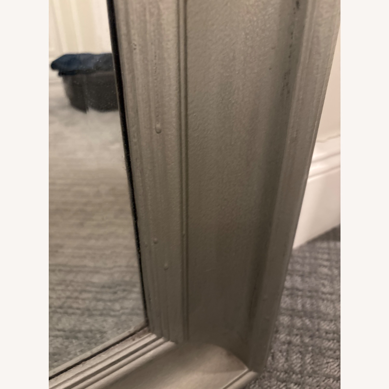 Large Antique Silver Mirror - image-4