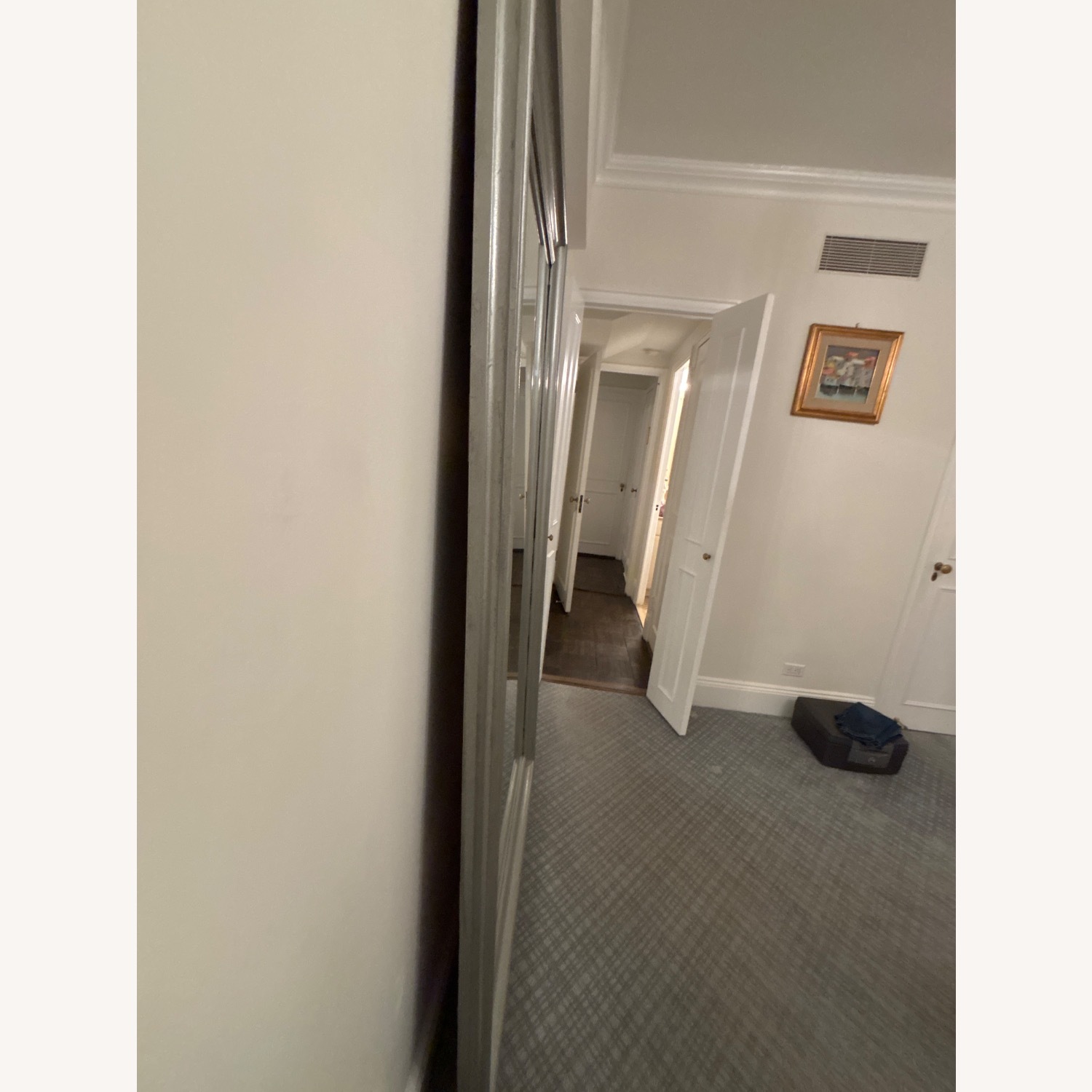 Large Antique Silver Mirror - image-3