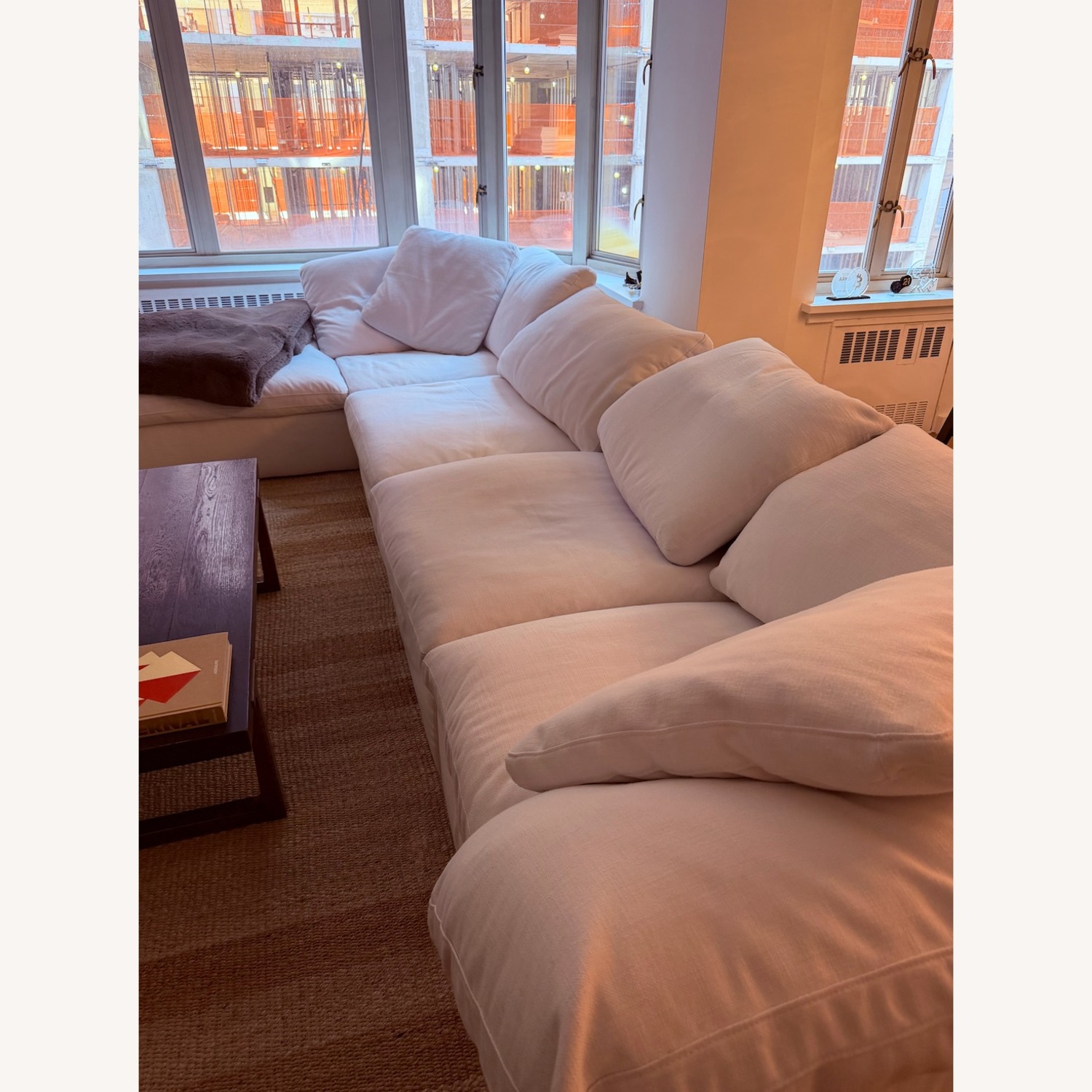 RH Cloud Modular Sectional, 5 Pieces, White Linen  - image-3