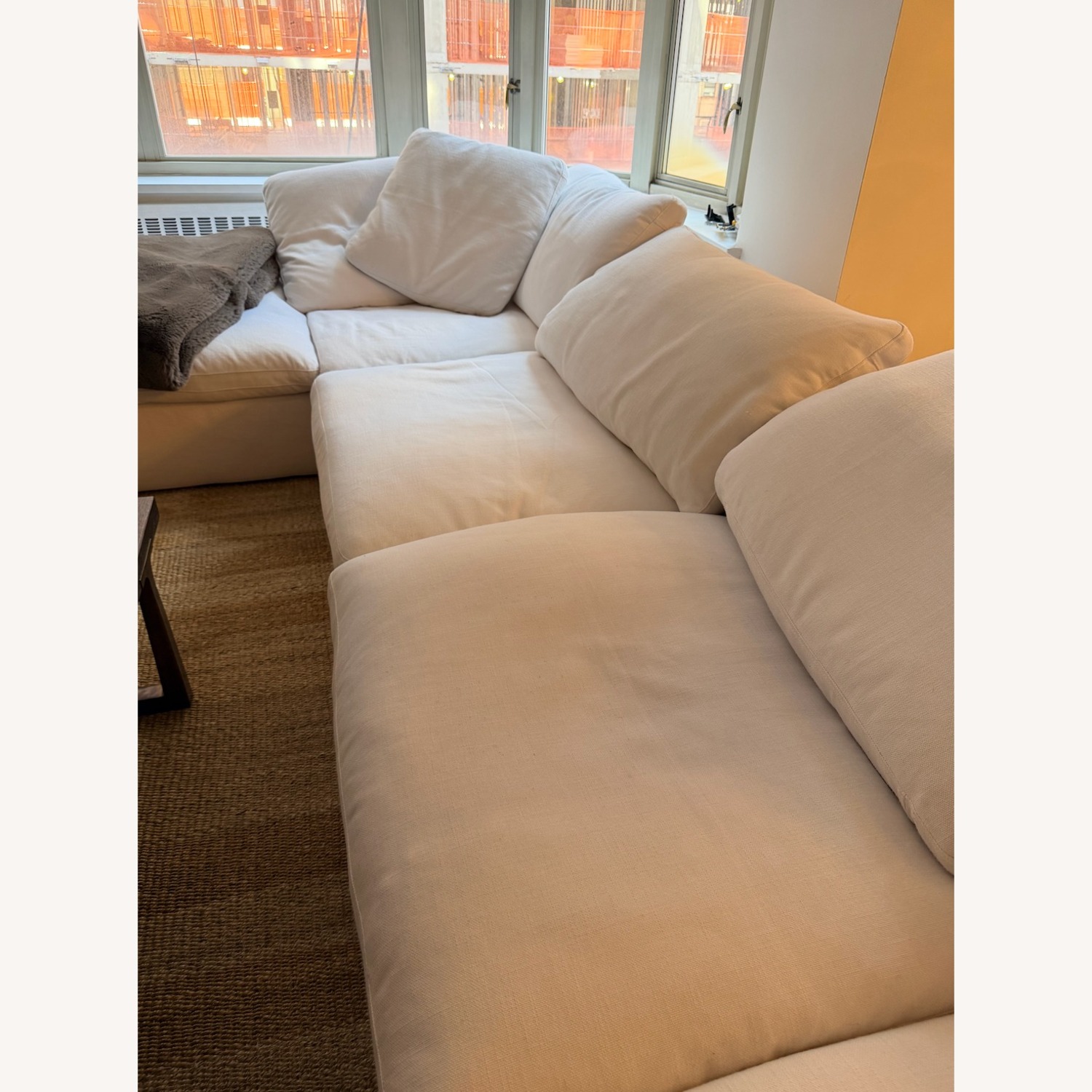 RH Cloud Modular Sectional, 5 Pieces, White Linen  - image-4