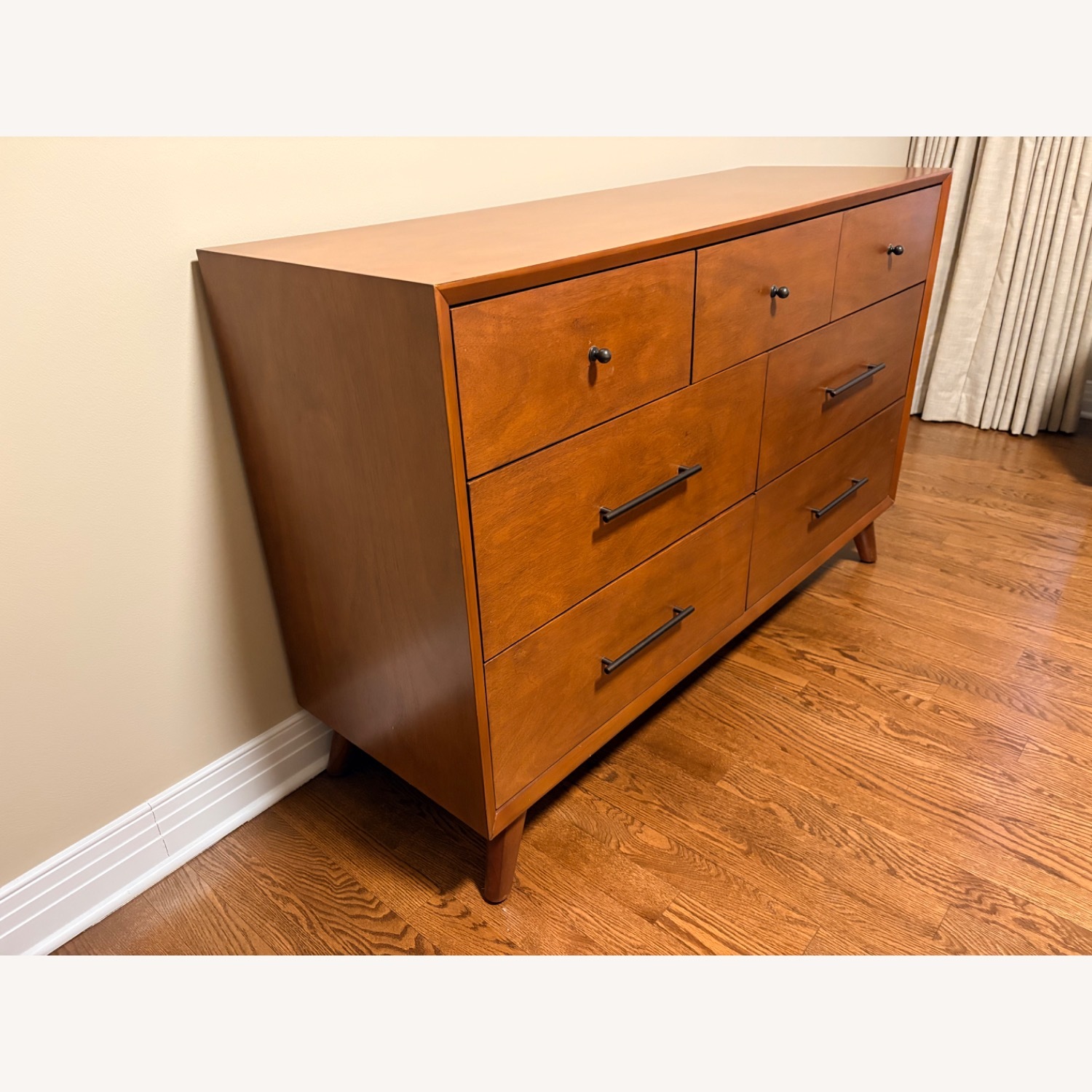 Light Brown Wood Dresser - image-2