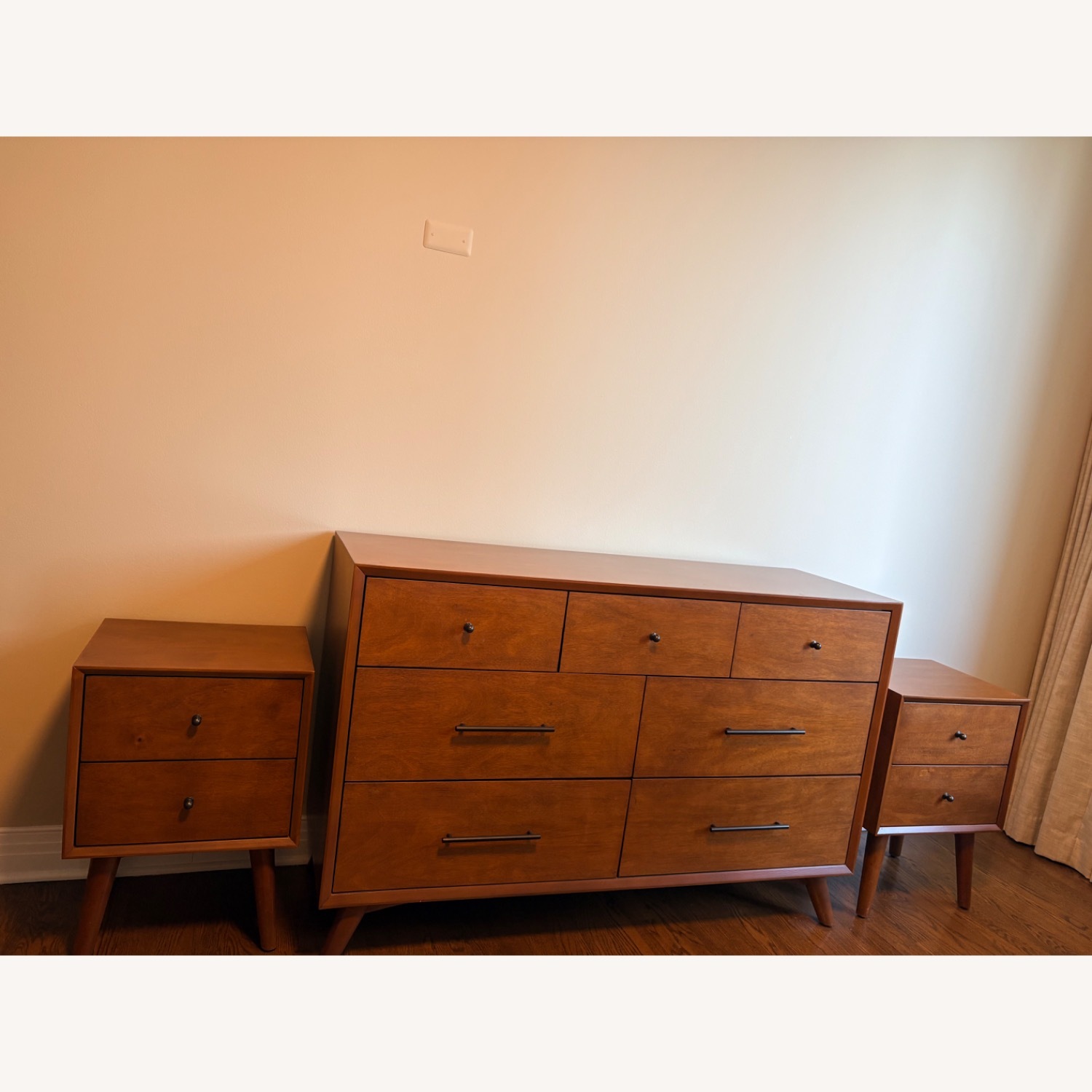 Light Brown Wood Nightstands - image-4